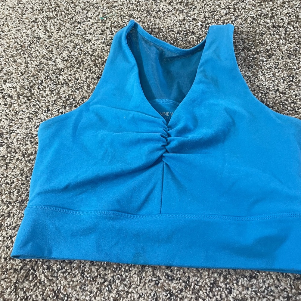 Womens active sports bra Nine West size M blue
